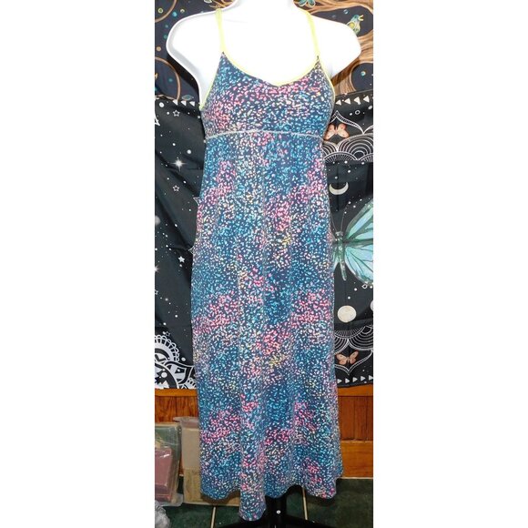 SO Rainbow Paint Splatter Spaghetti Strap Maxi Dress - Picture 1 of 3